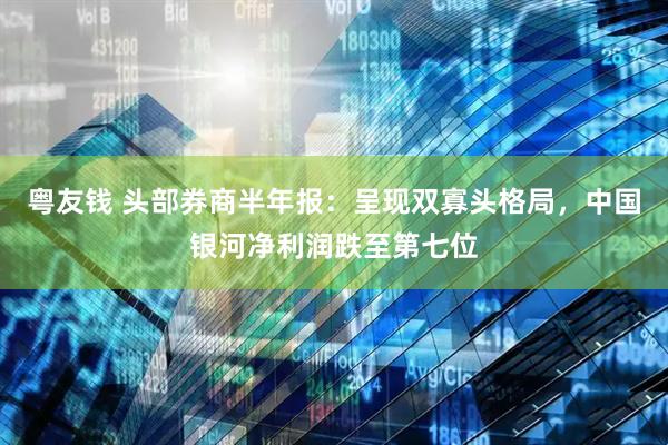 粤友钱 头部券商半年报:呈现双寡头格局,中国银河净利润跌至第七位